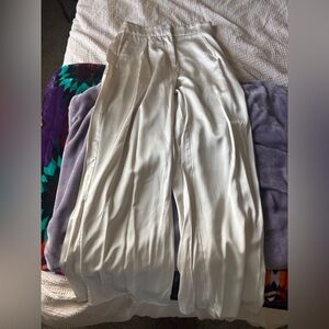 Abercrombie & Fitch Cream Wide Leg Pants